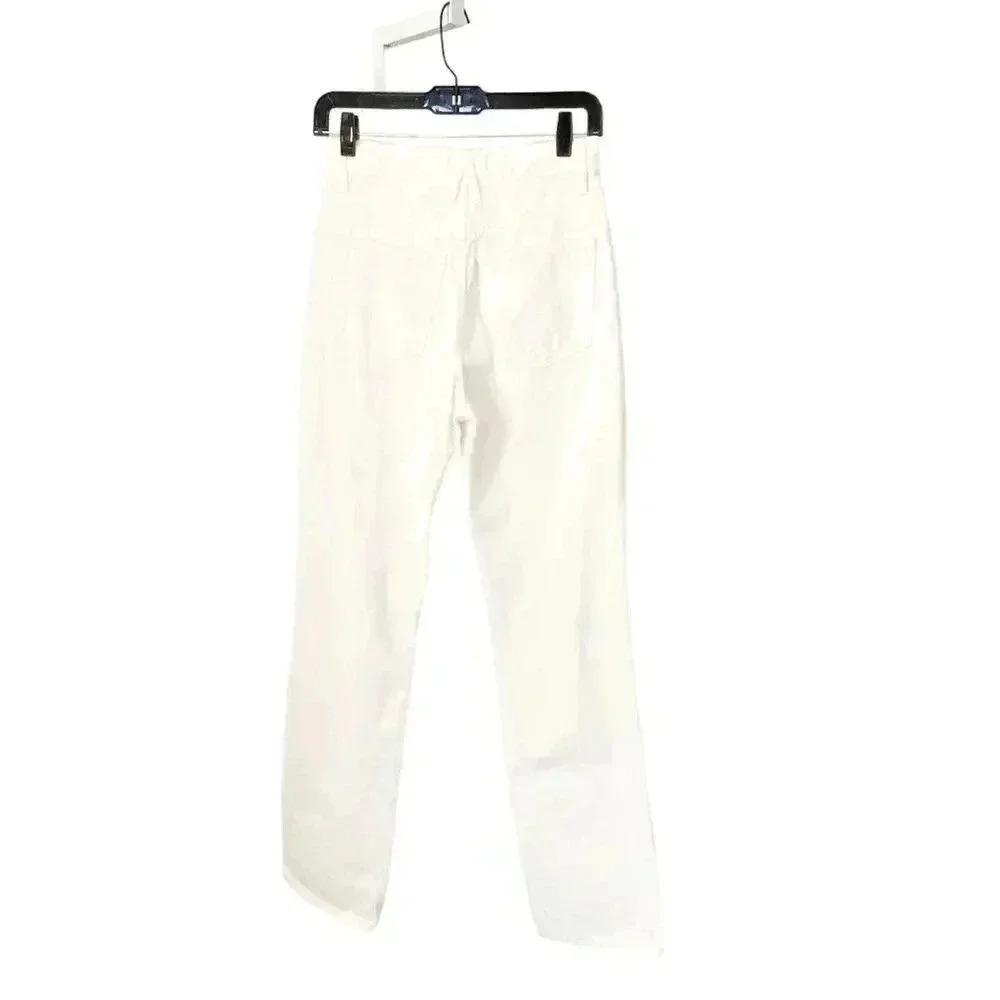 SLVRLAKE London Straight Jeans White Destroyed size 26 - Picture 3 of 12